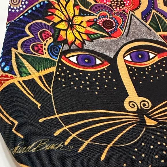Laurel Burch Shoulder Tote Carlotta's Cats Colorful Bag Canvas NWT - Picture 5 of 11